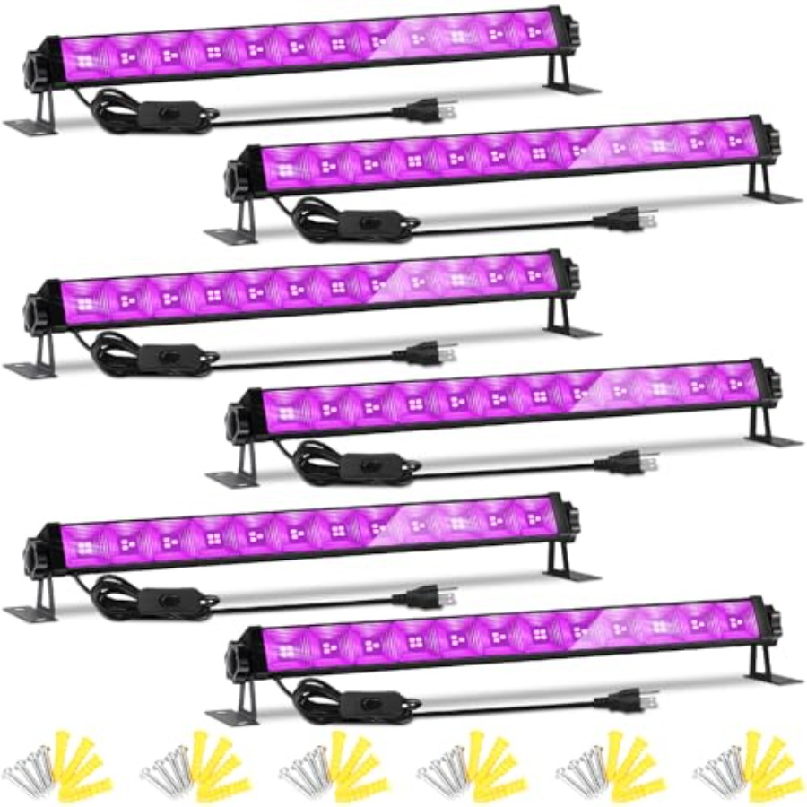4W Pack LED Black Light Bar, B - Light Switch 评论和价格