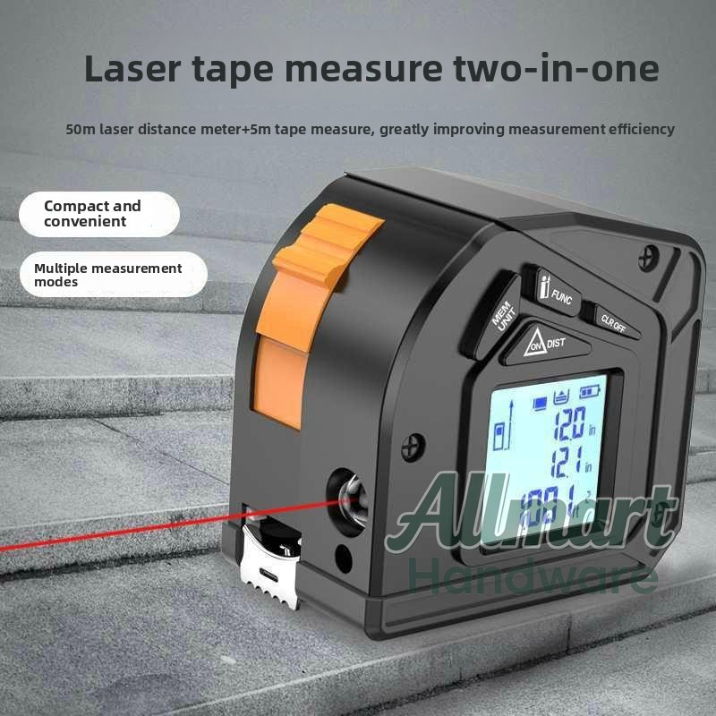 50m Laser Rangefinder with 5m  - Tape Measure 评论和价格