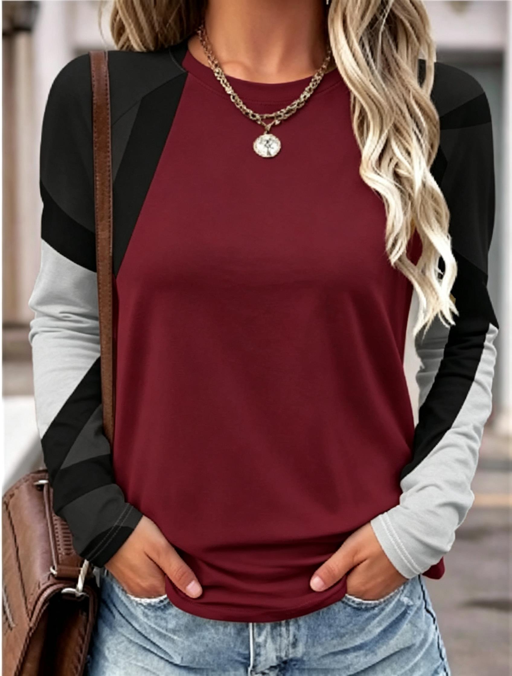 2026 Women Long Sleeve T Shirt - Wallpaper 评论和价格
