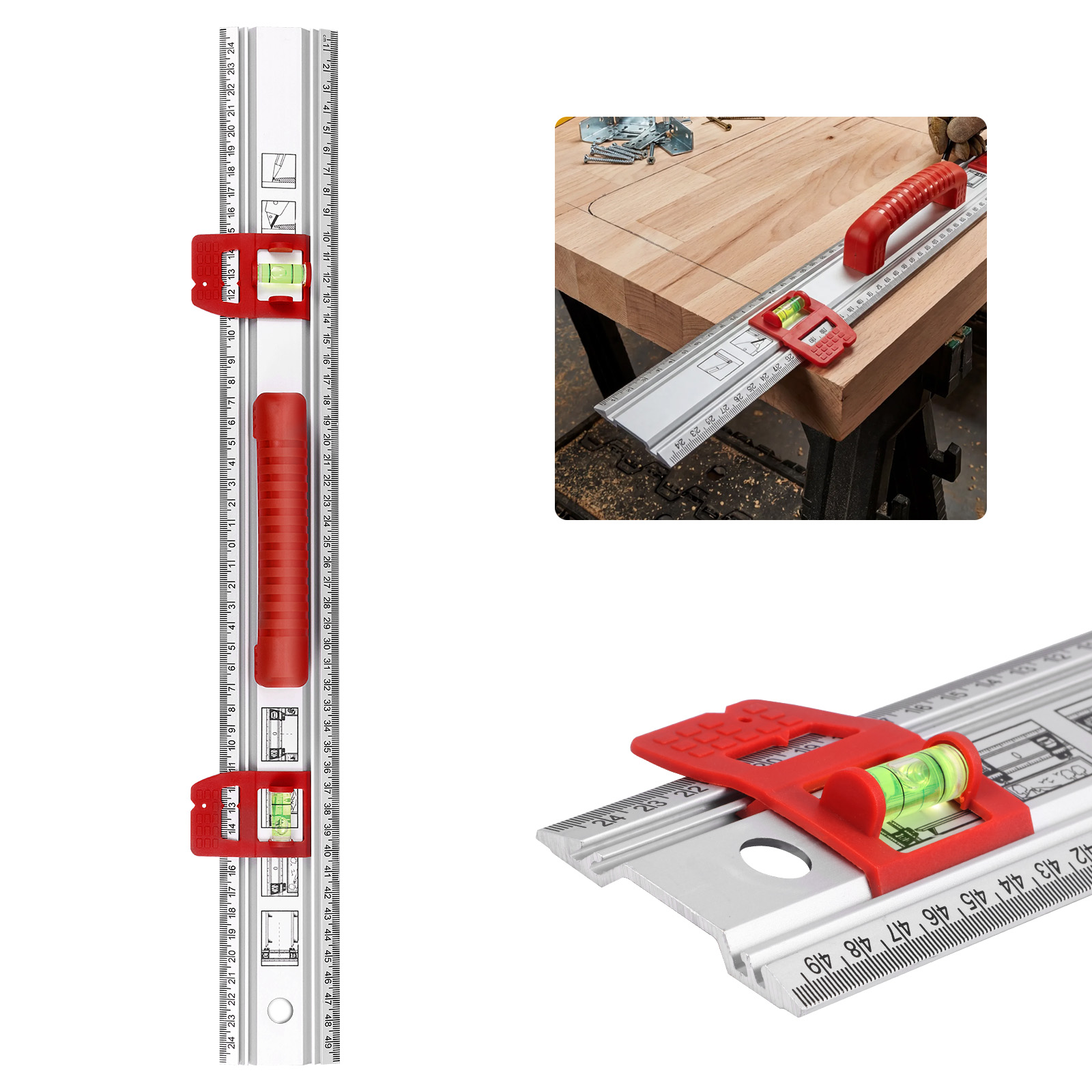 Aluminum Level Ruler Sliding G - Home Improvement Mark 评论和价格
