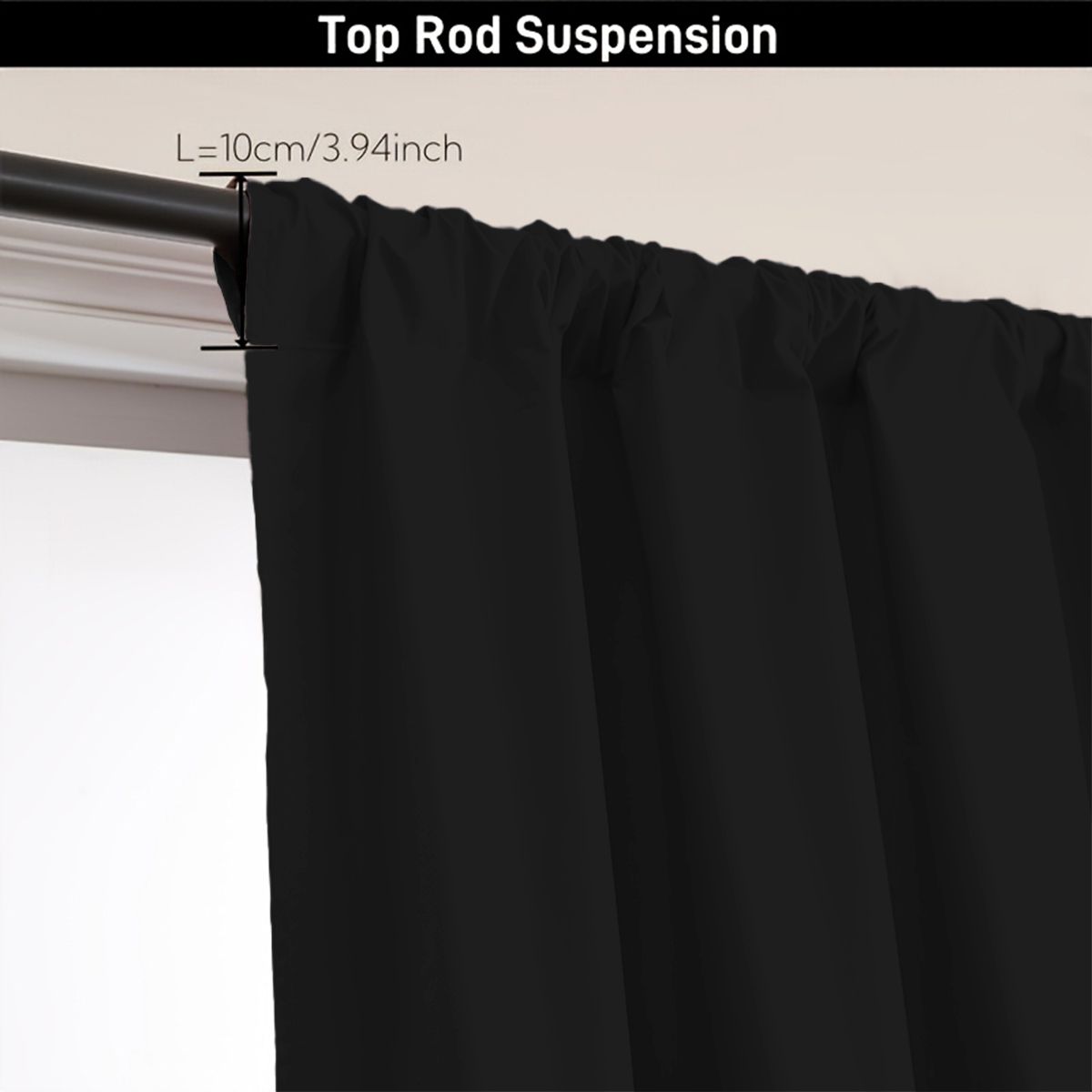 1 Piece of Simple Solid Color  - Curtain Rods 评论和价格