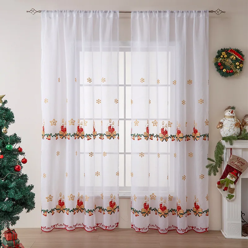 Xmas Curtain American Style Sn - Curtain Rods 评论和价格