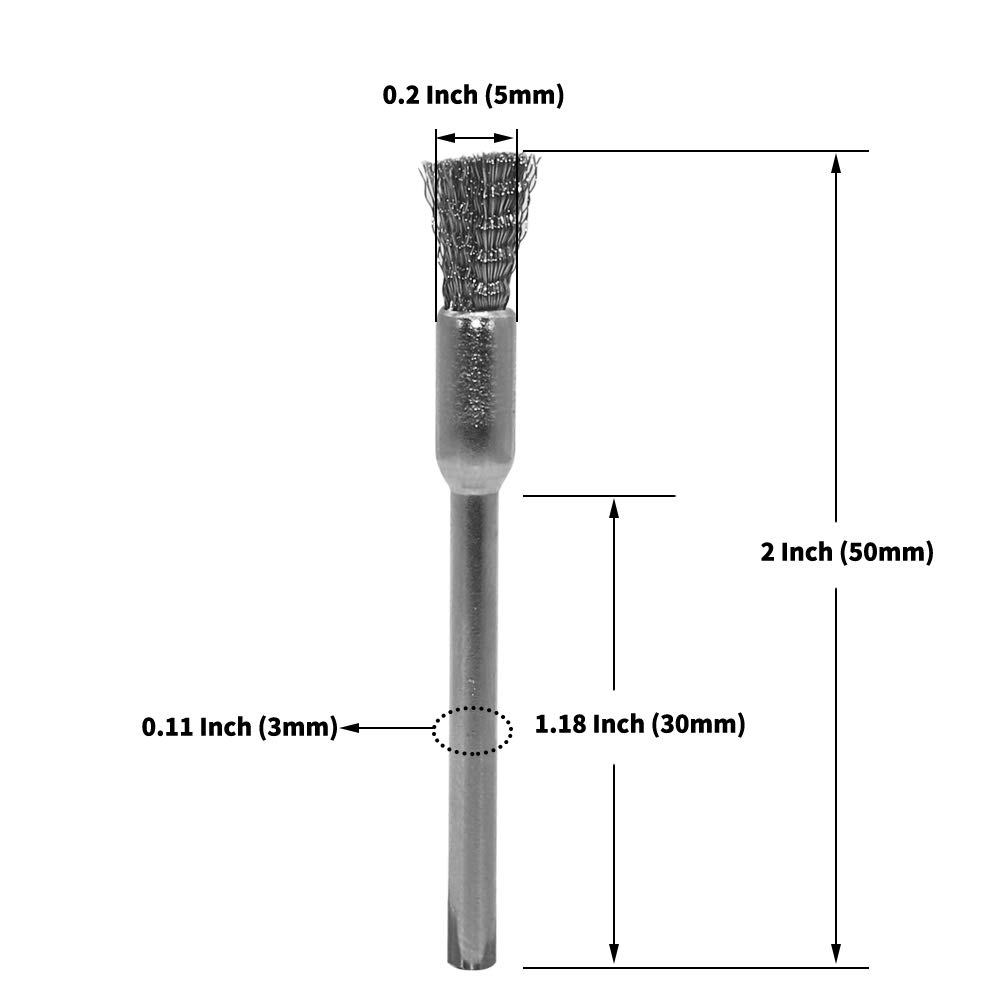 Steel Cleaning End Brushes Pen - Paint Brush 评论和价格