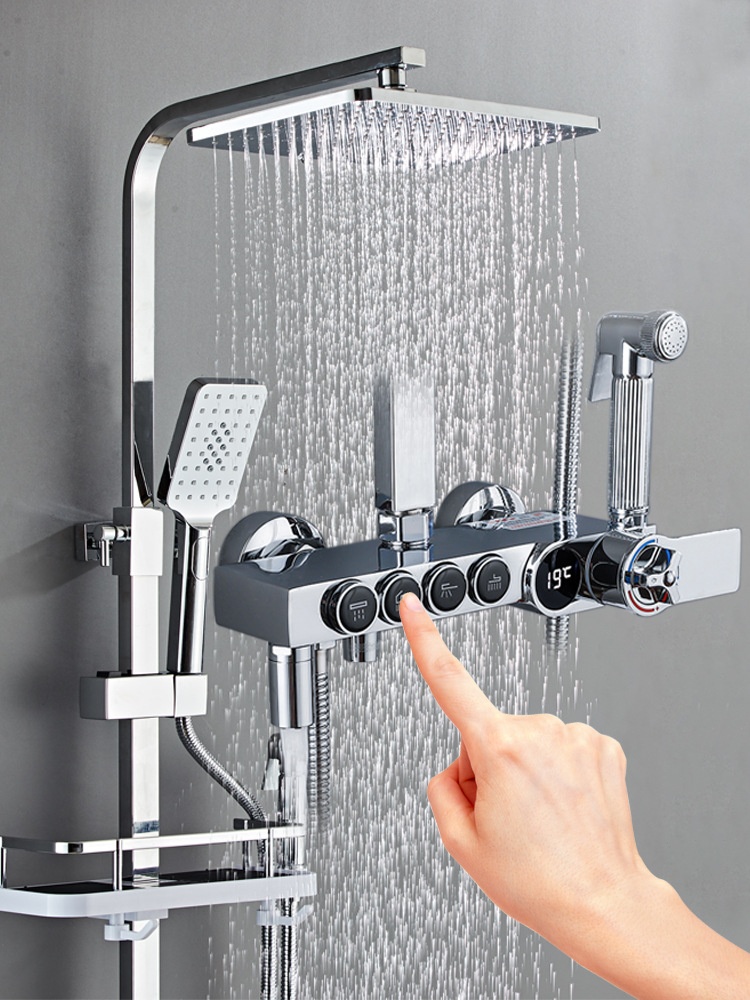 Luxury Silver Led Digital Disp - Faucet 评论和价格
