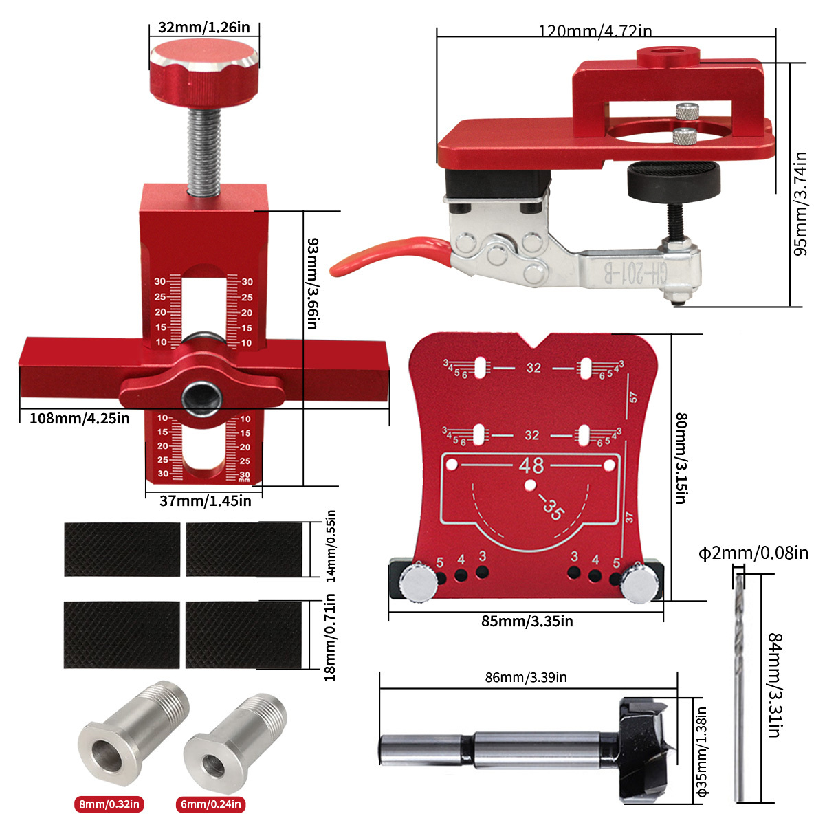 3Pcs Cabinet Door Precision Hi - Cabinet Hinges 评论和价格