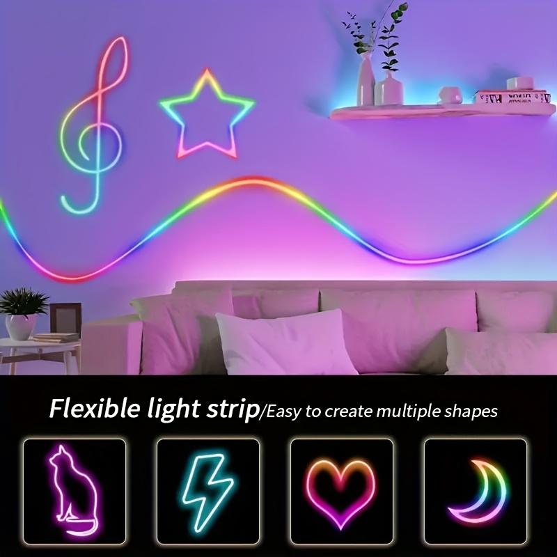 RGBIC Flexible Neon Strip Ligh - Led Strip Lights 评论和价格