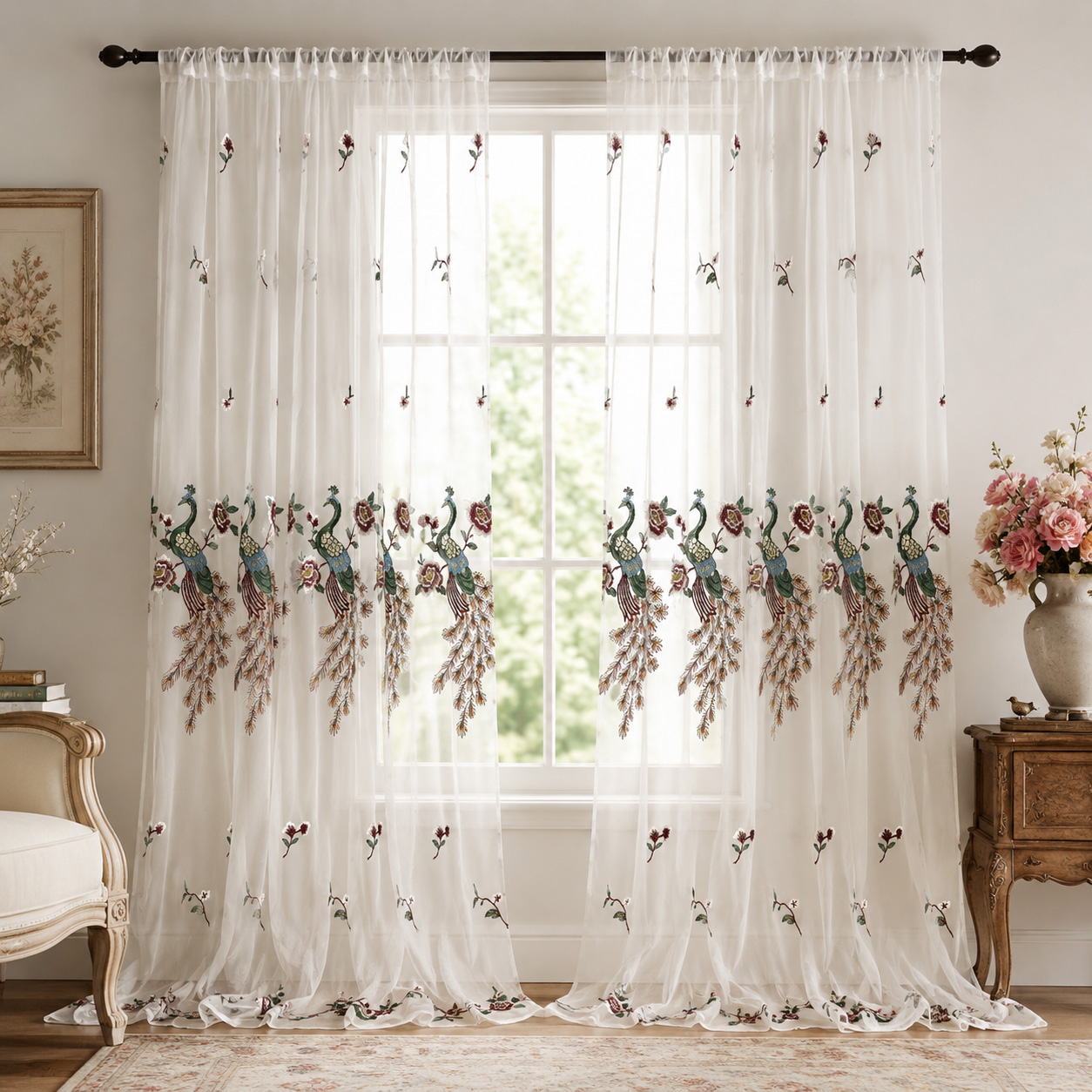 1 Piece, White Fresh Ins-Style - Curtain Rods 评论和价格