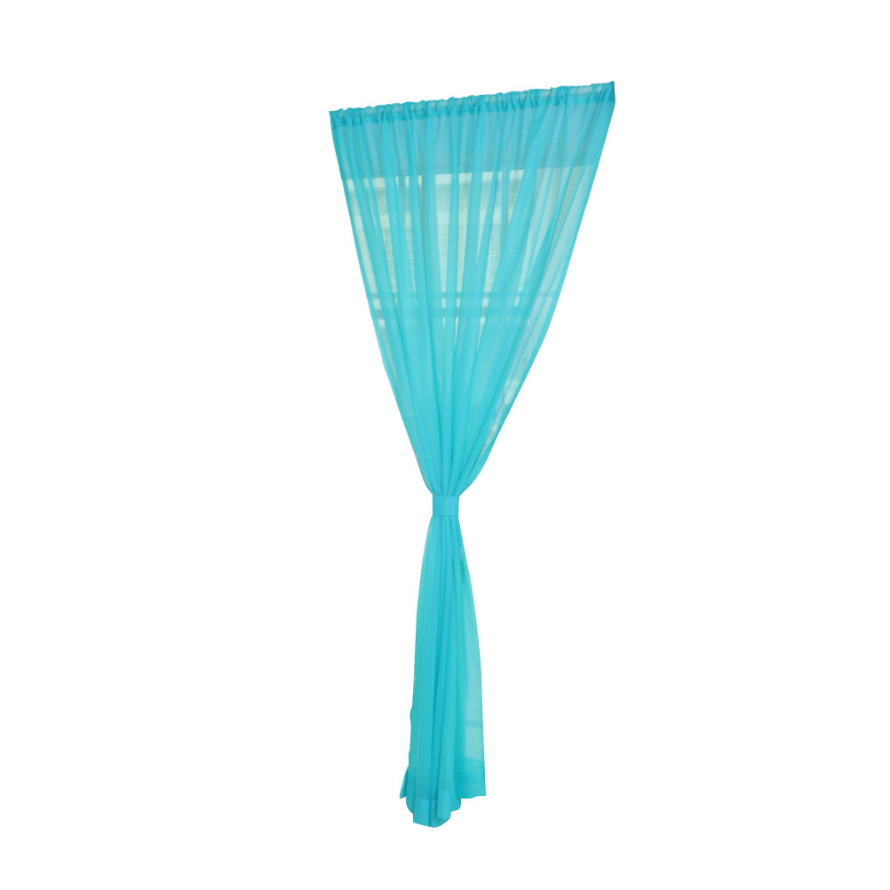 Transparent Voile Window Sheer - Curtain Rods 评论和价格