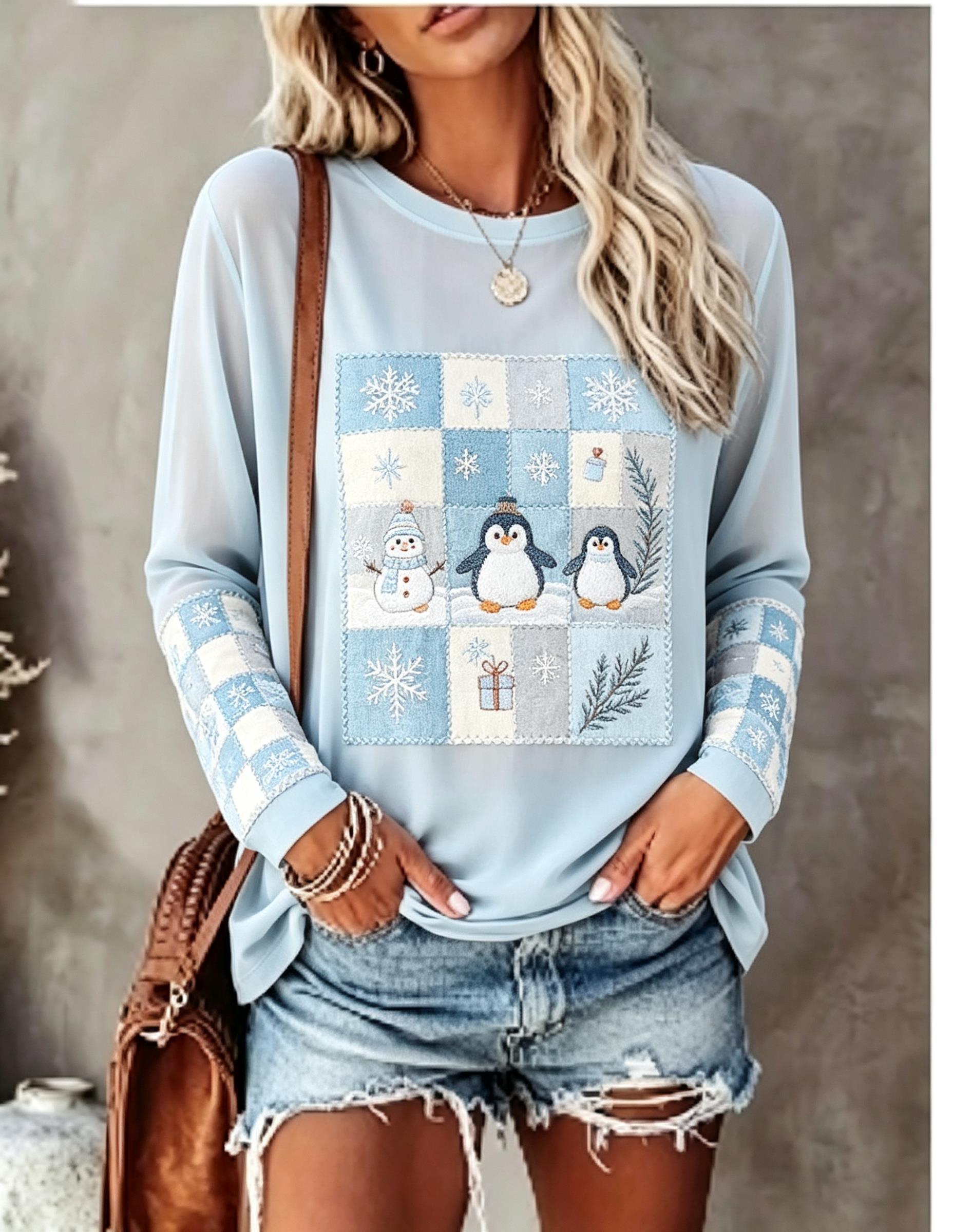 Women Long Sleeve T Shirt Fox  - Wallpaper 评论和价格