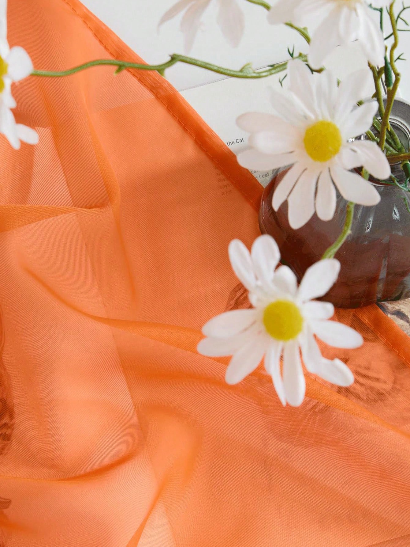 1pc Elegant Transparent Orange - Curtain Rods 评论和价格