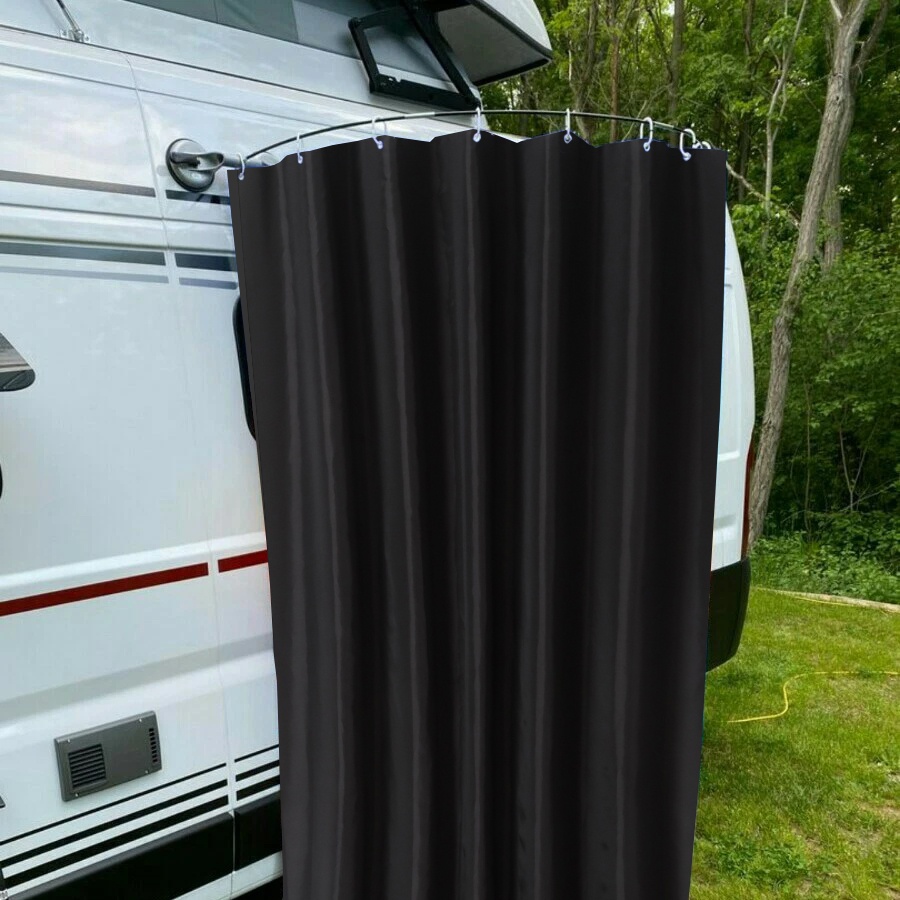 Outdoor Camping Shower Curtain - Curtain Rods 评论和价格