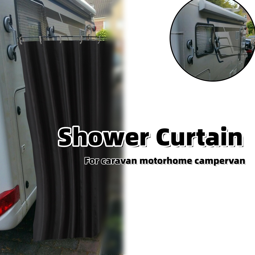 Outdoor Camping Shower Curtain - Curtain Rods 评论和价格