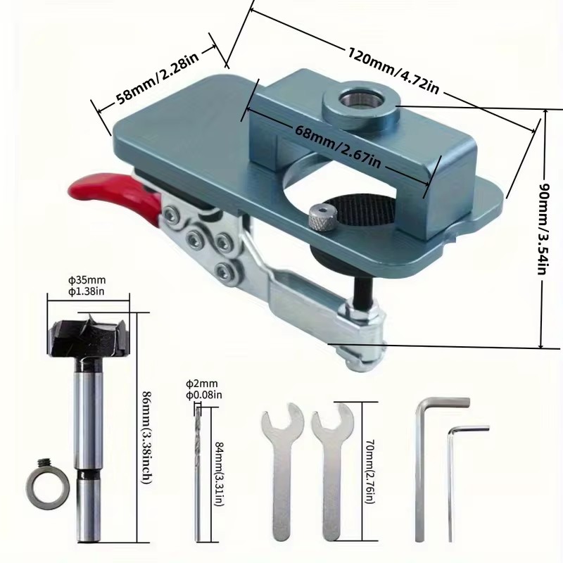 Precision Drill Guide Clamp fo - Cabinet Hinges 评论和价格