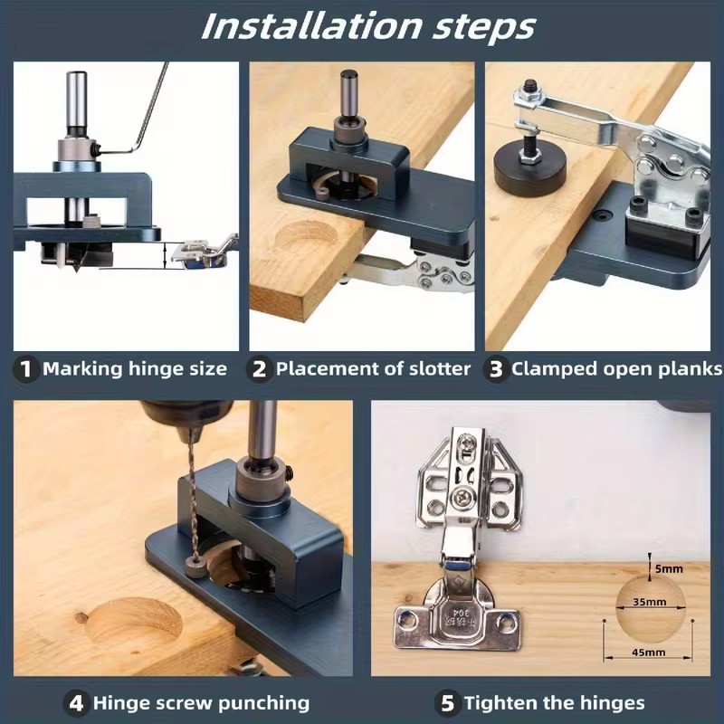 Precision Drill Guide Clamp fo - Cabinet Hinges 评论和价格