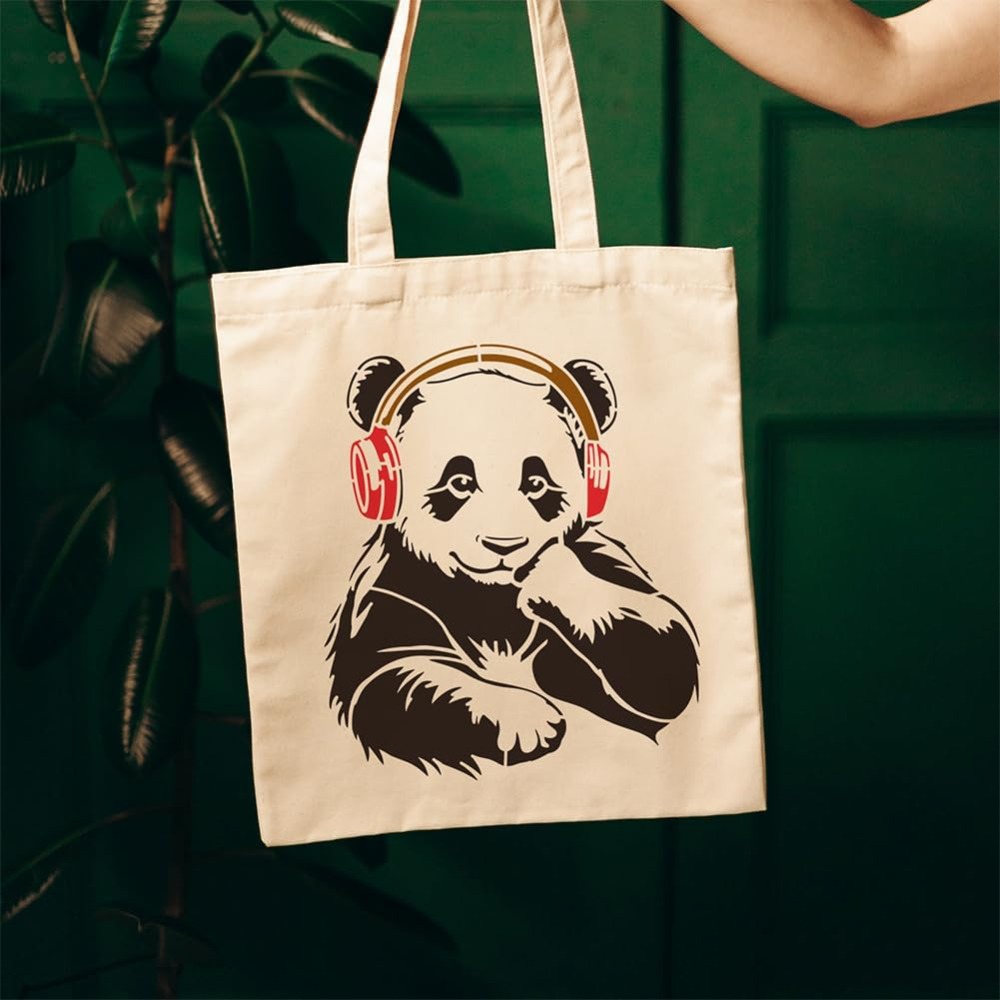 Panda Stencil with a Paint Bru - Paint Brush 评论和价格