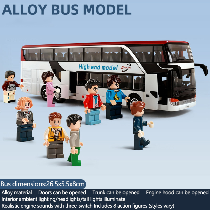 Alloy Bus Model with Lights &  - Light Switch 评论和价格