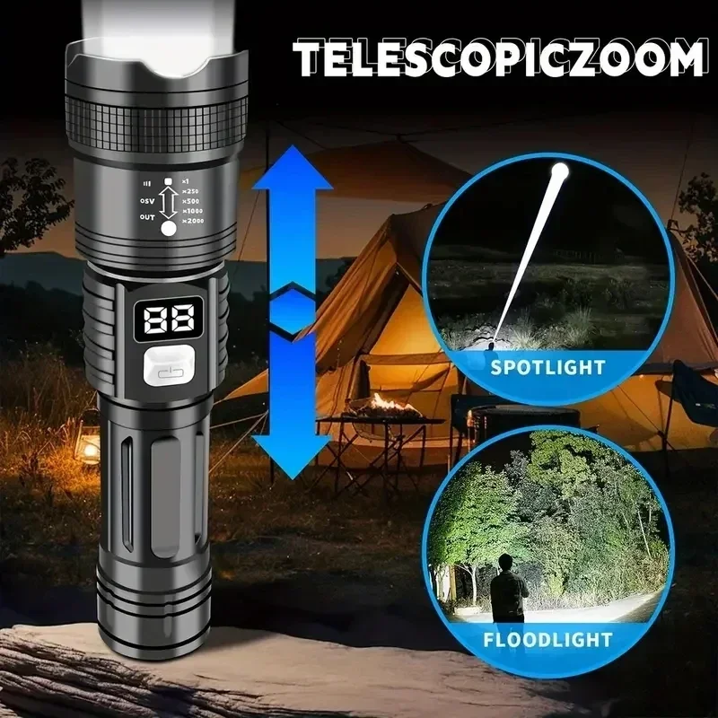Zoomable Tactical Laser Flashl - Tape Measure 评论和价格