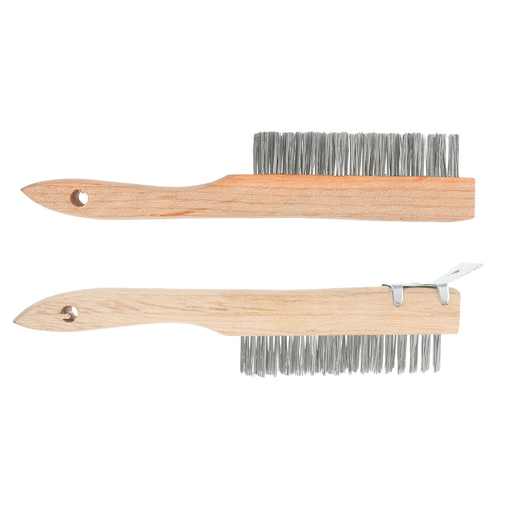 2Pcs Sturdy Steel Wire Brush W - Paint Brush 评论和价格