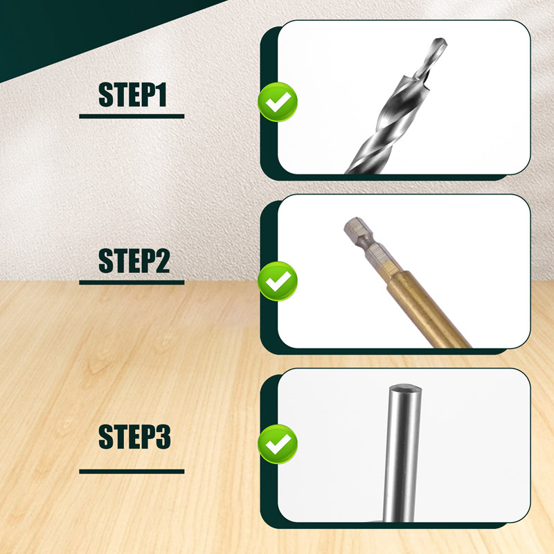 2Pcs 45661 Inch Hex Shank Pock - Drill Bits 评论和价格