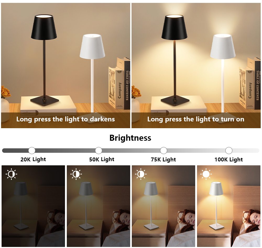 LED Rechargeable Desk Light Wi - Light Switch 评论和价格