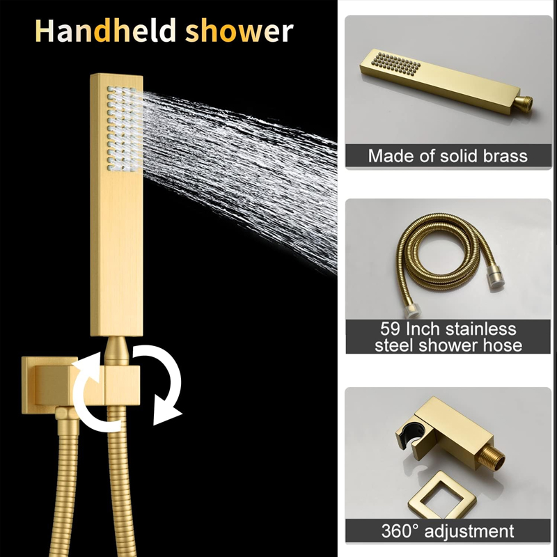 Brass Brushed Gold Digital Dis - Faucet 评论和价格